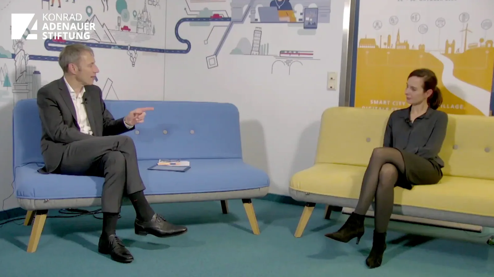 Diskussion beim Digitalen Kommunalkongress der Konrad-Adenauer-Stiftung